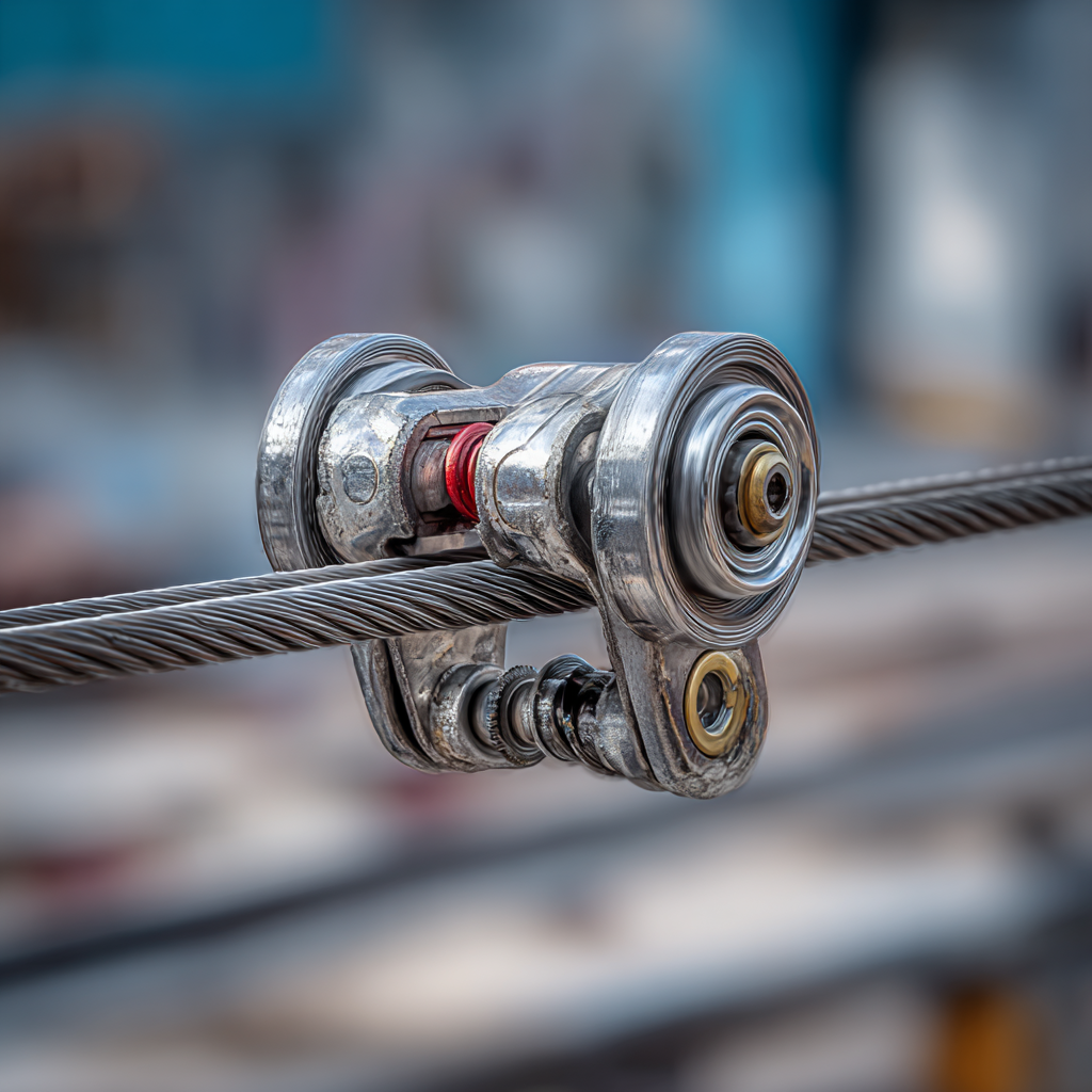 Trole para linha de vida