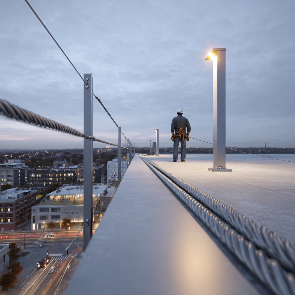 Altura da linha de vida