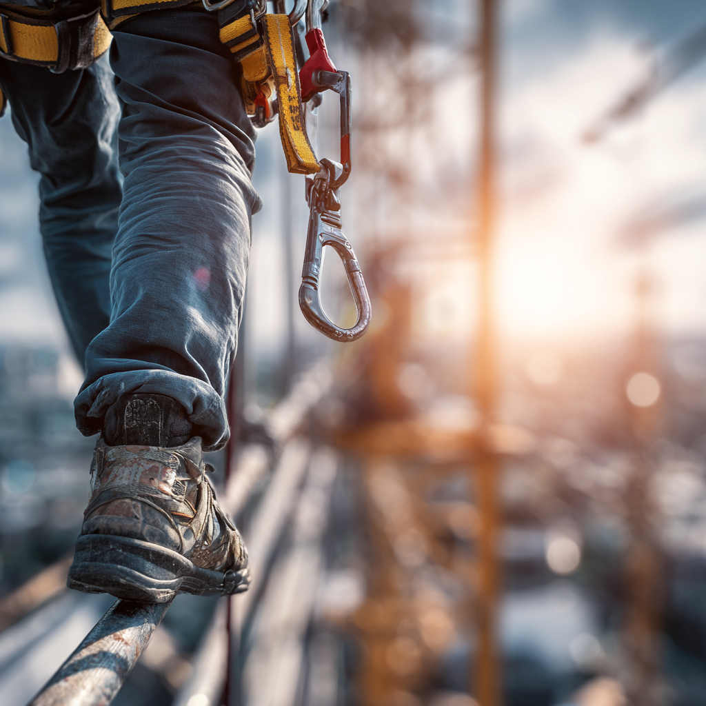 Trava-quedas com mosquetão